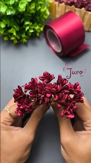 DIY Ribbon flowers tutorial #diy #diyflowers
