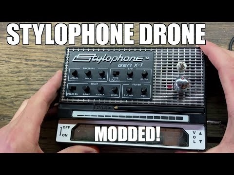 I've modded Stylophone gen x-1 analog synth so it became drone machine!