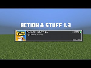 Minecraft Action & Stuff 1.3 Update | Texture And Animation Pack For MCPE 1.21+