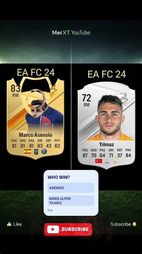 Barış Alper Yılmaz vs Marco Asensio ⚡🔥 Skills, Pace, Long Shots & Highlights 😱