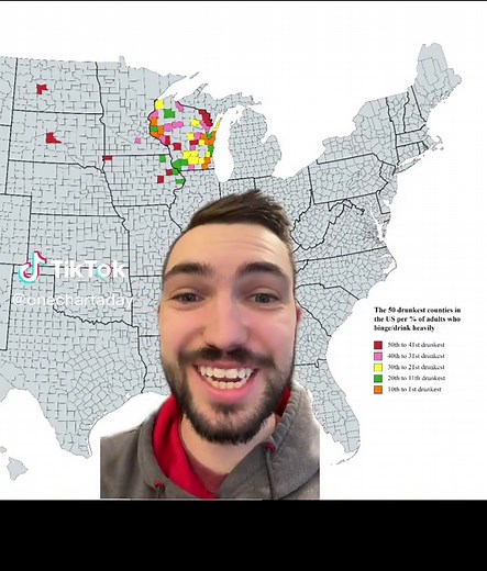 Top 50 Drunkest Counties in Wisconsin