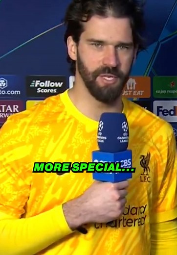 Alisson Becker 🧤❤️ @CBS Sports Golazo #carragher #championsleague #liverpool #alisson #psg
