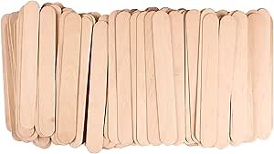 Jumbo Craft Sticks Wood Craft Sticks Great for DIY Crafts Creative Design and Children Art Group Activities Projects 500 Pieces 8 Inch
