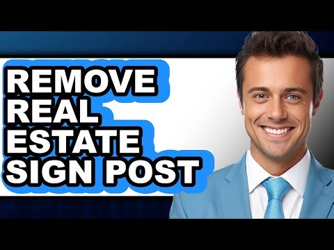 How to Remove Real Estate Sign Post - Step by Step