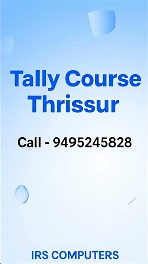 Tally Course Thrissur Accounting Job Course