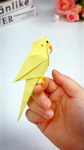 कागज की चिड़िया बनाना सीखें? 😍 Create A Beautiful Paper Bird