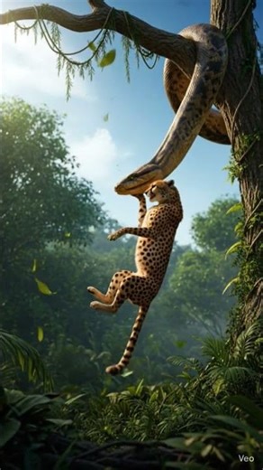 "Cheetah in Extreme Danger 😱🐆🐍 Real Wild Moment!"