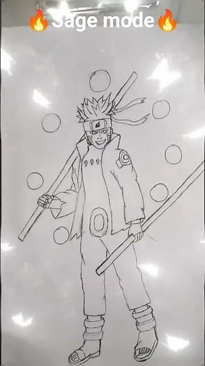 Naruto sage mode drawing full body | Naruto sage mode drawing easy realistic#sagemode #naruto #anime