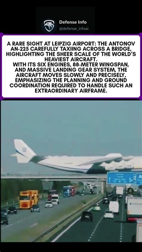 Antonov An-225 Crossing Bridge at Leipzig Airport | World’s one of the Heaviest Aircraft