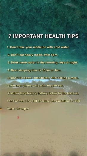 7 Important Health Tips You Shouldn’t Ignore 🚨