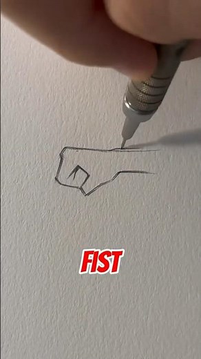 How to draw a fist from the side view by @jmarron #art #arttutorials #fyp #shorts
