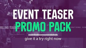 Event Teaser Promo Pack (Widescreen Version) | Renderforest
