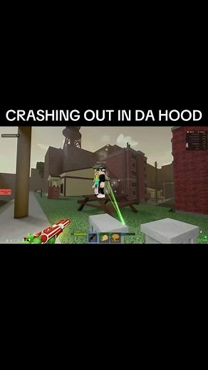 Crashing in Da Hood: Part 1 with Hellcat in Roblox