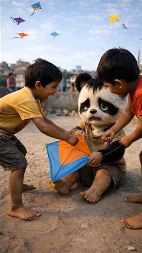 gareeb panda 🐼🥺😱#catsoftiktok​ #cat​ #cute​ #aiart​ #ai​ #catlover