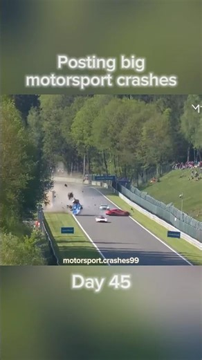 Big Crash at Spa!! #shorts #crash