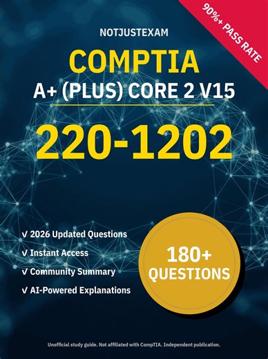 Comptia A  Core 2 (220-1202) Practice Test Bundle | 2026 Updated Questions, Interactive Prep (study Guide) - Etsy