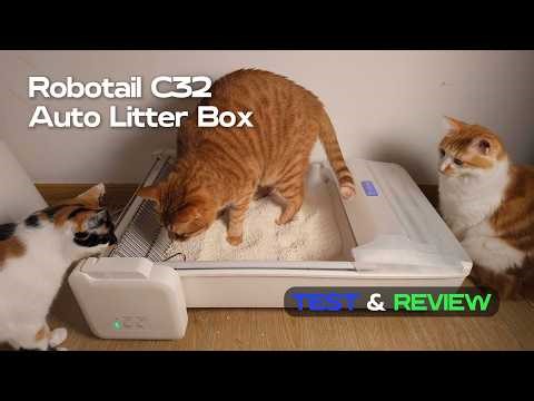 Best Automatic Litter Box for Large Cats? Robotail C32 Full Review | EZSKUUP