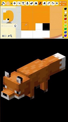 How to make Fox from Minecraft #fox #minecraft