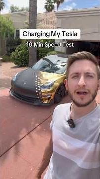 CHARGING ONLY 10 MINUTES TEST! Supercharger vs Home Charger vs Mobile Charger