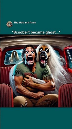 When Scooby Going Watch Horror Movie end up REAL Dwayne x Peele Ai Brainrot #aiart #chatgptart