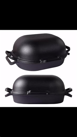 Stop settling for sad, store-bought bread. It’s time to craft the artisan loaf of your dreams. 🍞✨ Meet the Cast Iron Bread Pan that’s changing the game. This isn’t just a pan; it’s your secret weapon for a perfect, professional-grade crust and an impossibly soft, airy crumb. Why bakers are obsessed: 🔥 Superior Heat Retention: Cast iron distributes heat evenly, eliminating hot spots and giving you a consistent, golden bake from edge to edge. 🏻 Six Loop Handles: No more oven-mitt acrobatics! Th