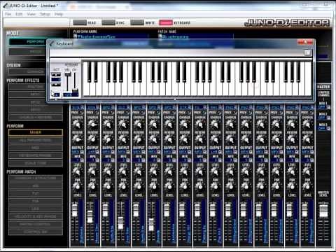 Roland Juno-di Editor Software Tutorial 1: Introduction