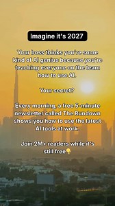 If you're not learning AI in 2026, you're falling behind. While you wait, 2,000,000 professionals are learning AI in just 5 minutes a day with The Rundown. Join 100% free while you're still early. | The Rundown