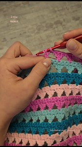 284K views · 3.6K reactions | 2 Row Repeat Lace Crochet Pattern | Crochet Stitches | GutCrafts | Facebook