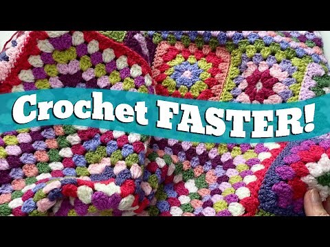 How to REALLY Crochet FASTER ⏱🧶