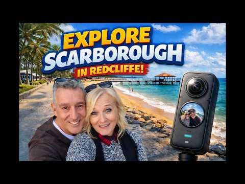 Exploring Scarborough Redcliffe 🌊| Beautiful Beach walk Filmed on Insta360 |Queensland Australia🏖️🇦🇺
