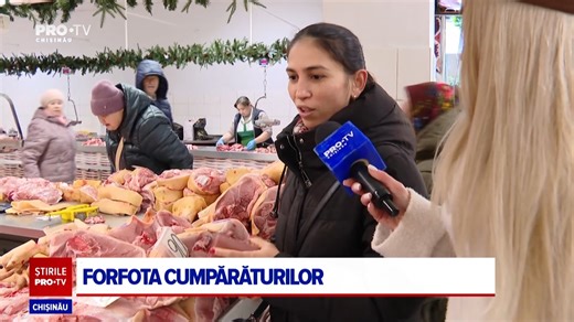 Piața Centrală, în febra cumpărăturilor de Revelion: moldovenii fac cozi pentru carne, lactate, legume și dulciuri pentru masa de sărbătoare. Cât au cheltuit pentru a procura toate cele necesare – VIDEO | ProTV Chişinău