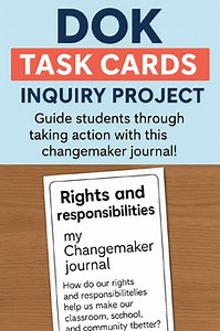 Rights & Responsibilities Inquiry | Depths of Knowledge Task Cards and Journal