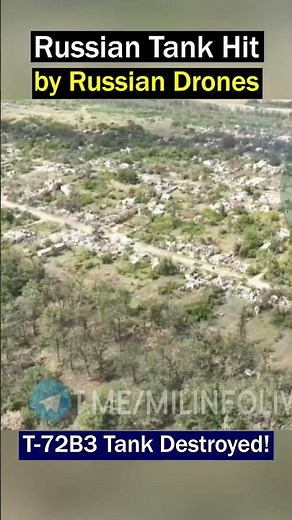 Captured T-72B3 Tank Devastated by FPV Drone Strikes #tank #fpvdrone