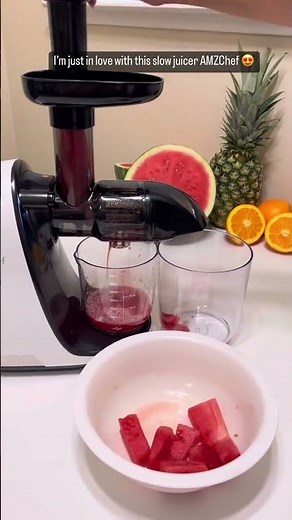 AMZCHEF ZM1501 Slow Cold Press Juicer with Reverse Function, High Juice Yield