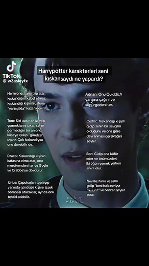 Harry Potter Karakterlerinin Kıskançlık Tepkileri