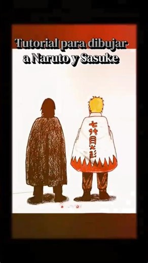Tutorial para dibujar a Naruto y Sasu#anime #aprendiendoadibujar #dibujo #drawing #tutorial #naruto