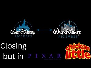 Walt Disney Pictures logo Chicken Little 2005 Pixar Version Closing