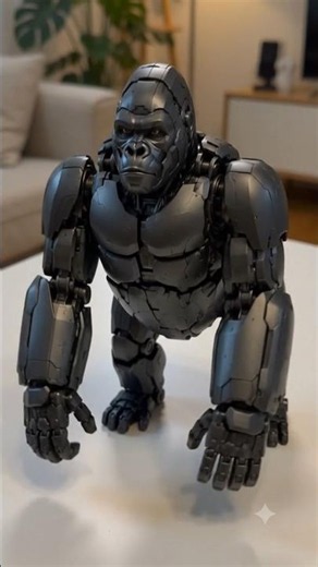 🦍 Mechanical Gorilla Transformer #shorts #ai #aivideo #scifi