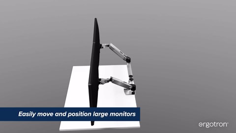 Ergotron – LX Dual Monitor Arm, VESA Desk Mount – for 2 Monitors Up to 27 Inches, 7 to 20 lbs Each – Matte Black