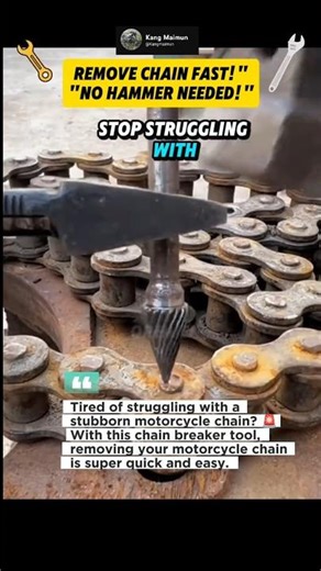 Fastest Way to Remove a Motorcycle Chain! 🔧 #Shorts