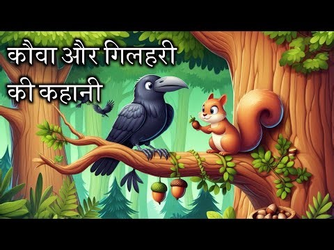 कौवा और गिलहरी की कहानी | Crow And Squirrel Story In Hindi | Kauwa Aur Gilahari Ki Kahani