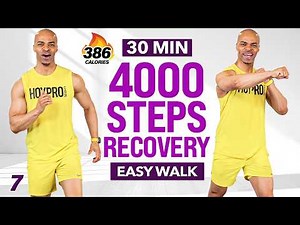 30 MIN Active Recovery Walk | 4000 Steps Easy Walking Workout - WALK Day 7