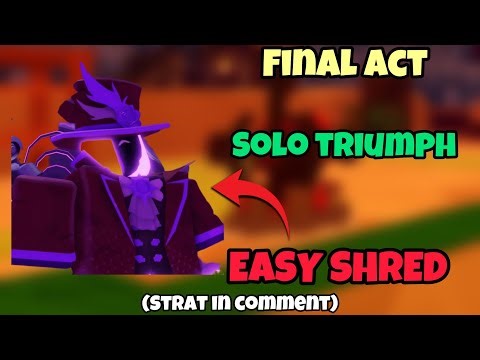 Final Act Solo Triumph with STRAT! | Roblox tower Defence Simulator