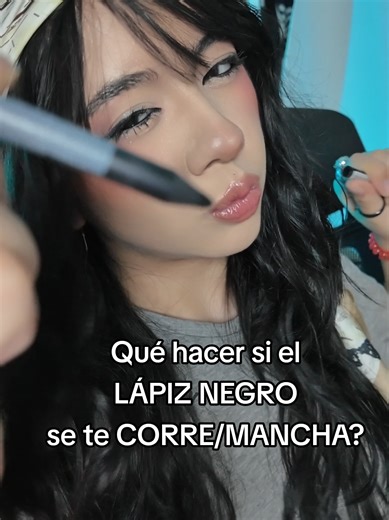 Respuesta a @_branyecita_Qué hacer si el LÁPIZ NEGRO no me dura / se corre? 🖤🙂‍↕️ #makeup #lapiznegro #eyeliner #grungemakeup #hackmakeup