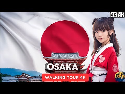Osaka Walking Tour 4K HDR 🇯🇵 | Osaka Castle, Dotonbori, Shinsaibashi & Amerikamura