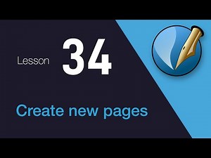 34) Create new pages in Scribus