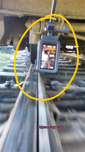 The story behind the video recording. #railwaytrack #wheel #train #railway