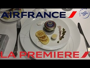 COMPLETE Air France First Class review, flight+lounge, JFK-CDG, La Premiere