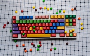 🌈🌈🌈🍬🍬🍬彩虹糖 客制化机械键盘 Matrix 1.2OG with Retooled Blacks