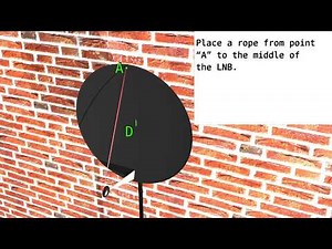 satellite dish orientation by using the sun